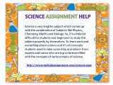 Science homework & Assignment Help