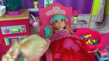 Toddler is SICK ! Elsa & Anna - CHICKENPOX - The other PRETENDS  Who's really sick  Doctor Barbie-eVFXnS