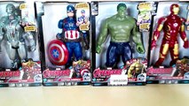 Superhero Marvel - Titan hero Tech -  Hulk vs Iron Man, Ultron, Captain America #SurpriseEggs4k-Ltcpl