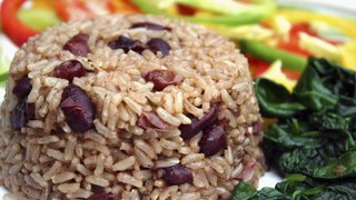 Great  recipe of  Traditional style Caribbean rice and peas for dinner