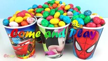 M&M Surprise Cups Disney Pixar Cars Tsum Tsum Peppa Pig Toys Learn Colors Play Doh Modelling Clay-z4HOjBz