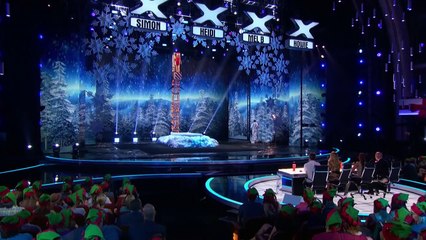 Professor Splash - Performer Attempts High-Diving Christmas St