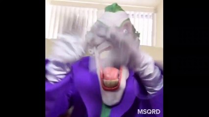 Spiderman vs Joker vs Batman! - Snapchat Crazy Faces! w_ Frozen Elsa - Funny Superheroes  -)-dI2ia-o7f