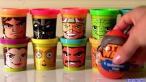 STAR WARS Play Doh SURPRISE CAN HEADS TRANSFORMERS Angry Birds Clay Buddies Minions Blocks YODA-74T