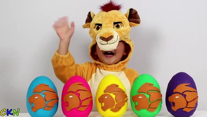 Disney The Lion Guard Play-Doh Surprise Eggs Opening Fun With Kion  Ckn Toys--M