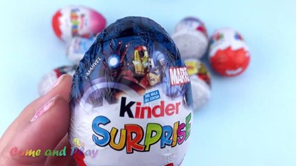 Download Video: Kinder Surprise Kinder Joy Zaini Surprise Eggs Disney Superhero Toys Kinetic Sand Ice Cream Surprise-o