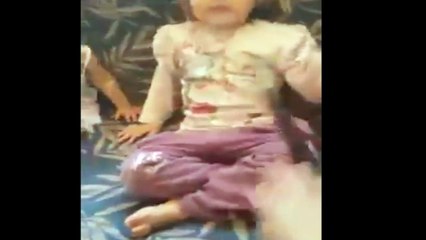 Young girl cries over not having a hookah