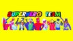 Superhero Superstars Gymnastics - Spiderman vs Joker w_ Pink Spidergirl, Frozen Elsa, Kat Karmashian-bg