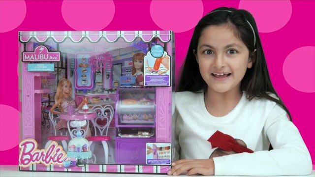 Barbie Life in the Dreamhouse Malibu Ave Bakery Playset Opening Barbie Toys Skipper Shopkins-UzkL_QA
