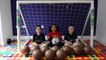BASHING 10 Giant Surprise Chocolate Footballs - Football Challenges - Kinder Surprise Eggs Opening-GU