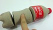 Coca Cola Kinetic Sand DIY How To Make Learn Colors Slime Foam Clay Icecream-qnCdX13