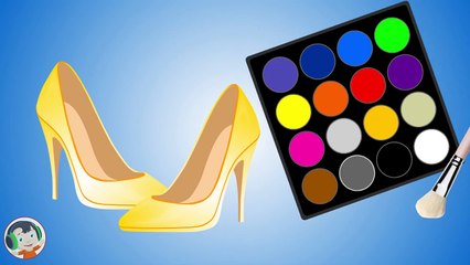 Learn Colors with High Heels _ Learn Colors for Kids - Toddlers - Children - Baby _ Video for Kids-5U