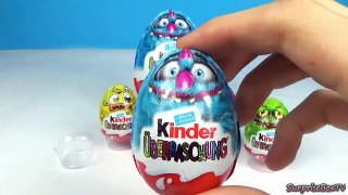 6 HALLOWEEN Kinder Surprise Eggs unboxing-FwsUM