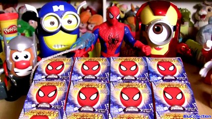 Spiderman Choco Treasure Toy Surprise Eggs DC Marvel Sorpresa Huevos by ToysCollector-rZ19kd