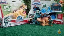 Jurassic World Toys Playskool Heroes Dino Tracker 4X4 & Dinosaur Velociraptor Raptor Figure-9J