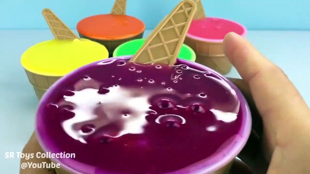 Gooey Slime Ice Cream Surprise Cups Play & Learn Colours with Playdough Ducks Fun Creative for Kids-SfJfP1