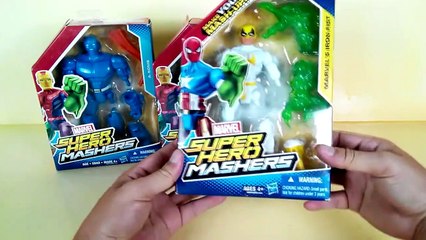 Marvel super heroes mashers - Marvel Iron Fist, A Bomb, Ant Man, Hasbro Toys #SurpriseEggs4k-kmKBG