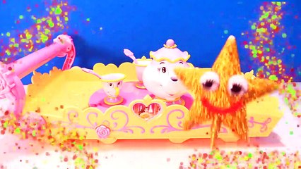 Beauty and the Beast SURPRISE TOYS 'Tea Pot Game' Featuring Moana Toys Kids Video-OLnj3