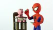 Baby vomits on spiderman superheroes Stop motion Play Doh claymation animation video-E8LFCdBjK