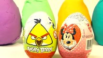 Play-Doh Eggs Angry Birds Minnie Mouse Playdough Eggs Angry Birds Minnie Mouse Surprise Eggs-Kdrjfs