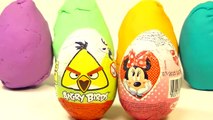 Play-Doh Eggs Angry Birds Minnie Mouse Playdough Eggs Angry Birds Minnie Mouse Surprise Eggs-Kdrjfsqw