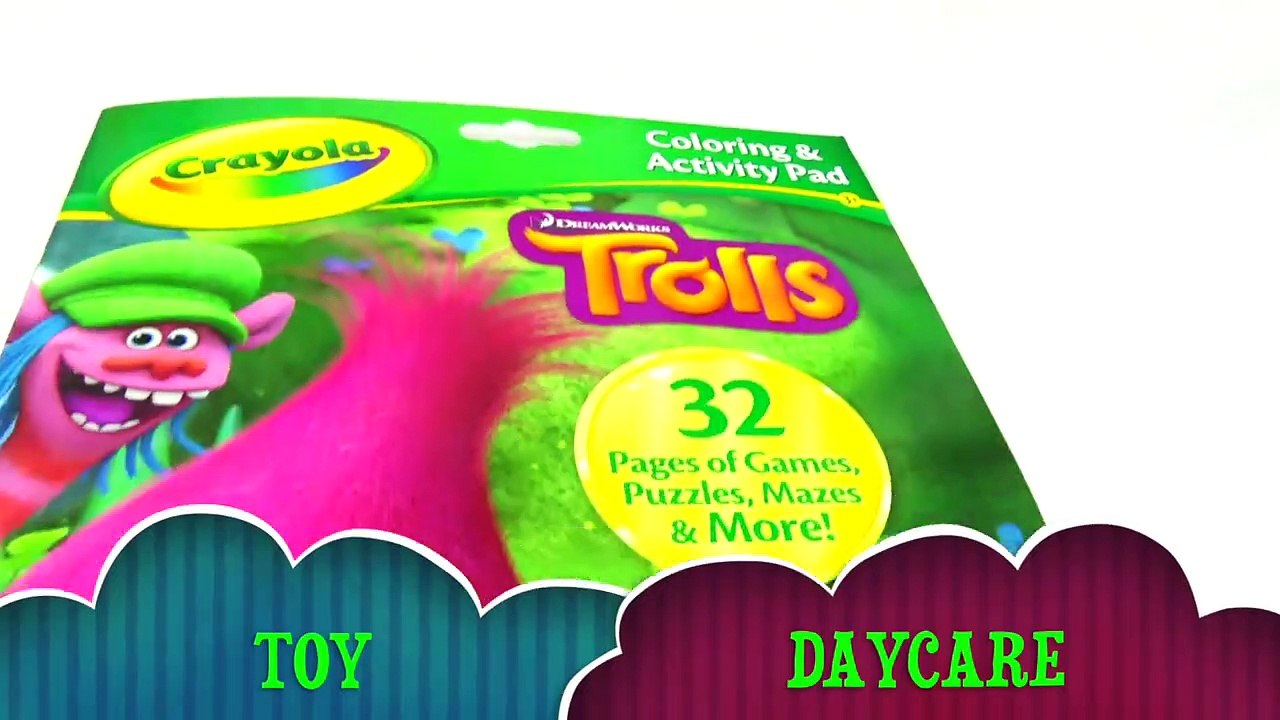 DreamWorks TROLLS Color GUY DIAMOND with CRAYOLA Coloring and Activity Pad and GLITTER-jVdeo0jT9