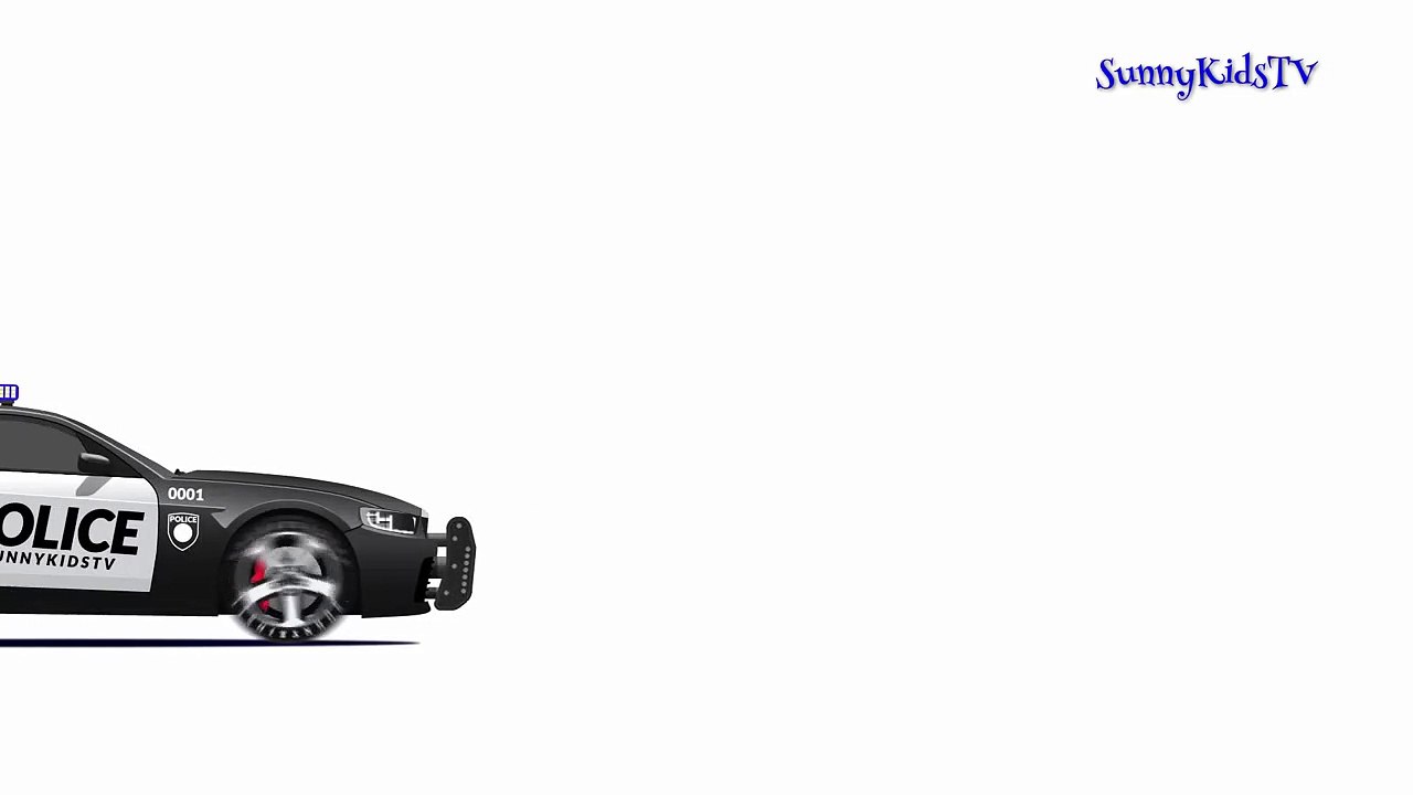 Cars and Trucks for kids Police car Learn colors Videos for children-mJh