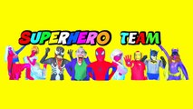 Superhero Superstars Gymnastics - Spiderman vs Joker w_ Pink Spidergirl, Frozen Elsa, Kat Karmashian-bgxJ