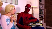 Frozen Elsa Turns into a BAD BABY! w_ Spiderman Pink Spidergirl Joker Anna! Funny Superhero Video  -)-xWa6iOV