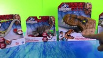 Jurassic World toys dinosaur videos for children T-rex puppet Dilophosaurus Dimorphodon Ankylosaurus-HL2ahlj