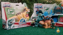 Jurassic World Toys Playskool Heroes Dino Tracker 4X4 & Dinosaur Velociraptor Raptor Figure-9JE