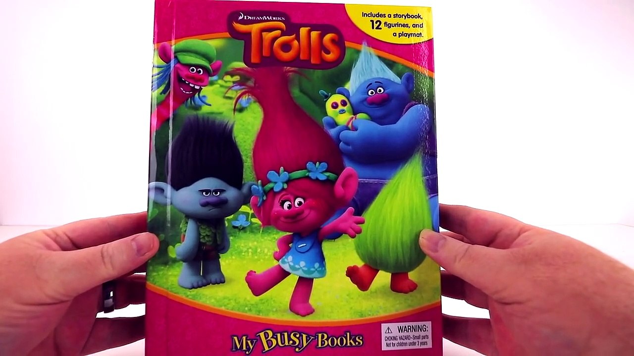 DREAMWORKS TROLLS MOVIE TOYS MY BUSY BOOKS WITH CHARACTERS POPPY BRANCH DJ SUKI AND MORE-O