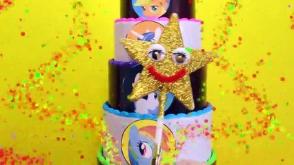 My Little Pony CANDY CAKE GAME with MLP Surprise Toys, Candy Blind Bags Kids Games Video-e37-Ca