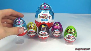 6 HALLOWEEN Kinder Surprise Eggs unboxing-FwsUMtk