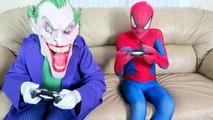 Spiderman vs Joker vs Minion! w_ Batman, Pink Spidergirl Crazy Gymnastics - Fun Superheroes  -)-2m1XWFA