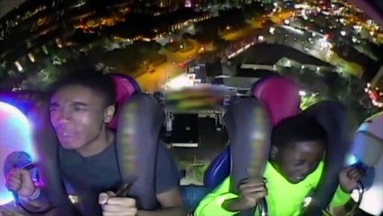 Les manèges à sensations fortes c'est pas pour lui
