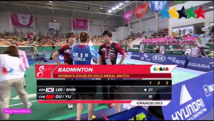 Amazing BADMINTON Women's Double Gold Medal Contest  _  28th Summer Universiade