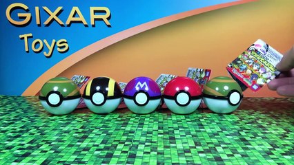 Pokemon Pokeball Surprise Toys 5 - Zygarde, Heracross, Menactric, Charizard X, Hawlucha-Jo