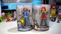 Pokemon Toys - Ash and Pikachu - Serena and Fennekin Model Sets by Takara Tomy-v8VyV