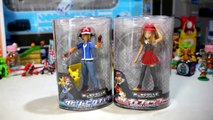 Pokemon Toys - Ash and Pikachu - Serena and Fennekin Model Sets by Takara Tomy-v8VyV9