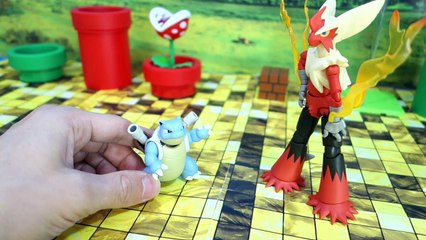 Pokemon Toys - Mega Blaziken S.H. Figuarts with Blastoise and Friends-_FJxU