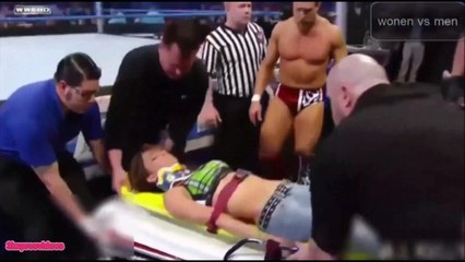 Amazing Wwe Fight Women Vs Men _So cute _ Nice one _ Amazing one _ Must watch _