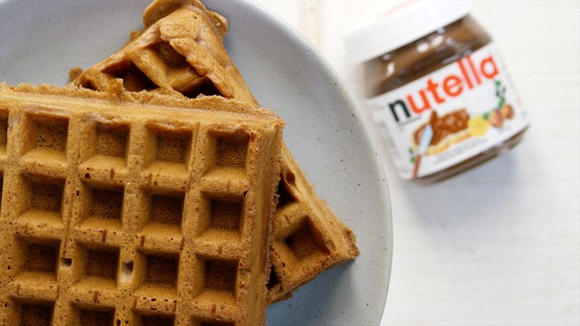Nutella Waffles Recipe
