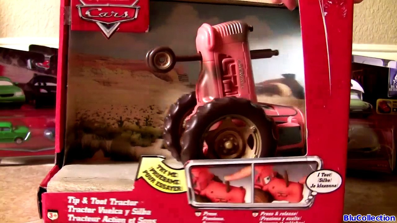 Disney Cars 2 Carry Case Diecasts NEW Disney Pixar Cars Tractor Tipping Tip & Toot Tractor Tracteur-Q