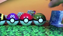 Pokemon Pokeball Surprise Toys 5 - Zygarde, Heracross, Menactric, Charizard X, Hawlucha-JoOga
