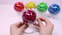 Learn Colors Chocolate Candy Ball Surprise Toys DIY Colors Foam Clay Slime-nOCPb