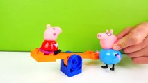 Peppa Pig - PURPLE SAND! Toy Trucks & Tractors LEGO House Play Doh Toys for Kids. Videos for kids-lXf81MZM
