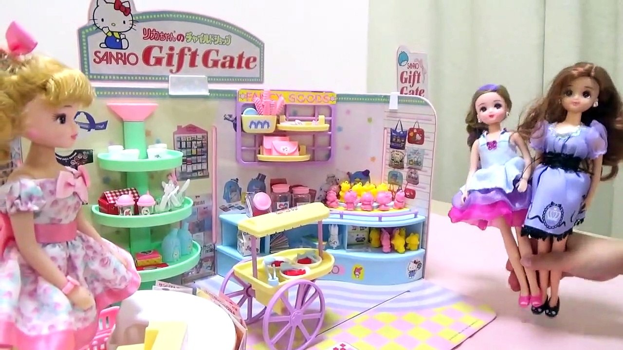 Licca-chan Doll Hello Kitty Sanrio Store Playset-V_o