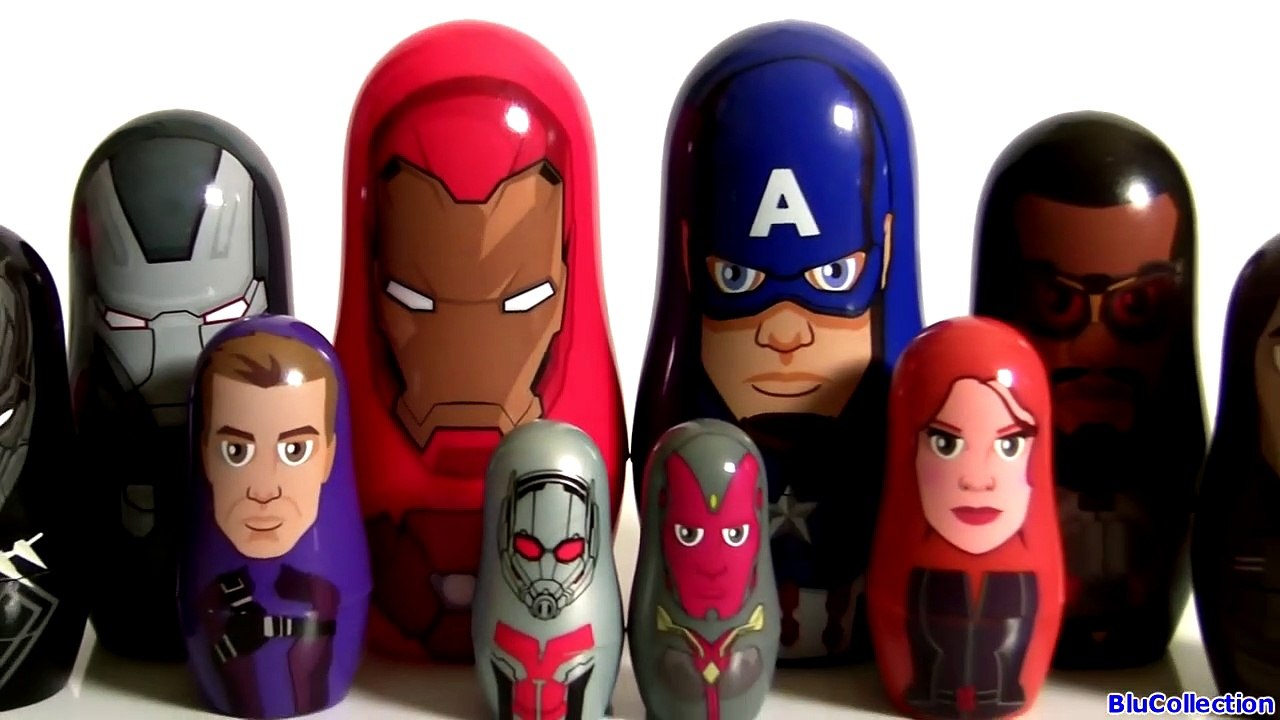 Team Captain America CIVIL WAR Stacking Cups Surprise Team IRON MAN Nesting Toys Surprise-_ZtKAYaA