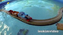 Thomas The Tank Pool Tracks Big Layout Train Crashes BoCo Bee & Shark Attack-E_m